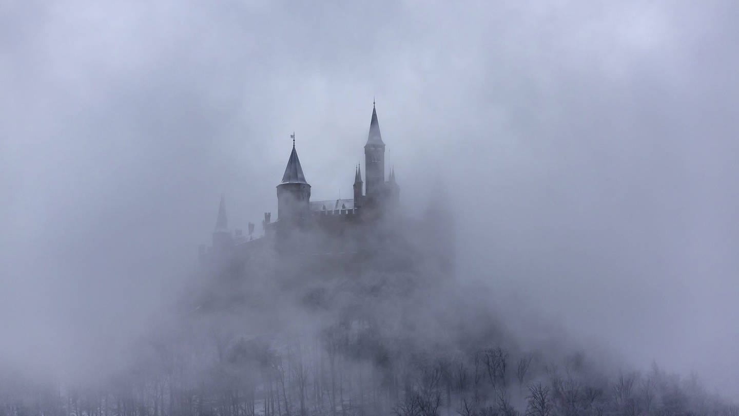 Burg Hohenzollern im Nebel (Foto: IMAGO, imago images / Arnulf Hettrich)