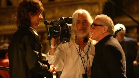 Martin Scorsese beim Dreh von Shine a Light