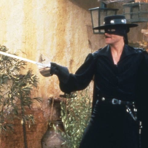 Zorro - Der schwarze Rächer, Fernsehserie, USA 1990 - 1993, Darsteller: Duncan Regehr (rechts) Archivfoto (Foto: IMAGO, United Archives)