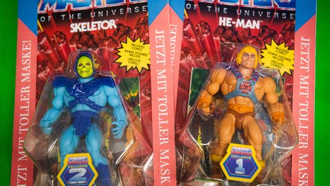 Figuren aus den 1980er-Jahren: Skeletor und He-Man