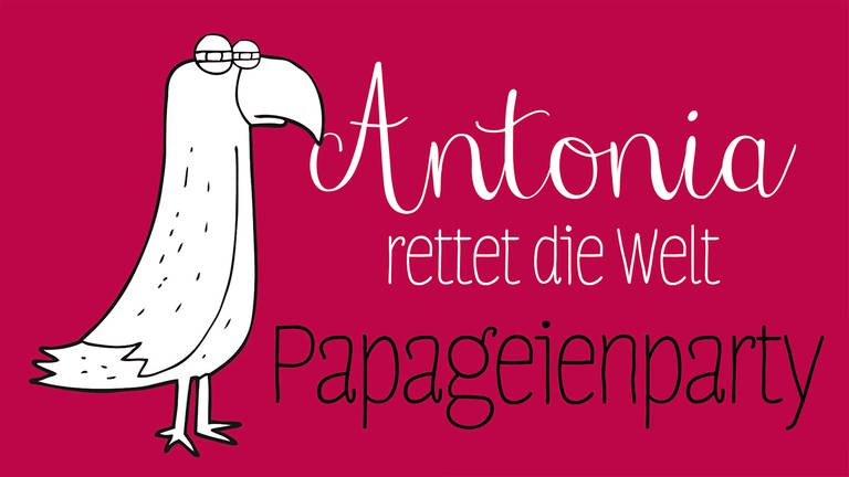 Coverillustration zu "Antonia rettet die Welt - Papageienparty" von Katrin Zipse: ein Papagei