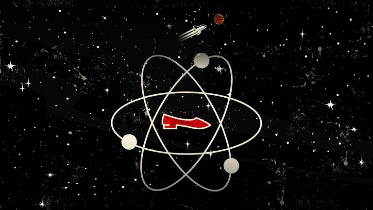 Illustration zum Sci-Fi-Hörspiel "Die roten Schuhe im Speicherring" (Foto: SWR)