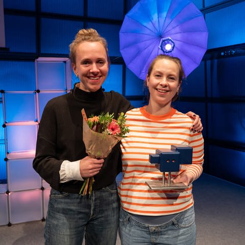 Mara May und Jūratė Braginaitė werden mit dem Deutschen Hörspielpreis der ARD 2023 ausgezeichnet. (Foto: SWR, Uwe Riehm)