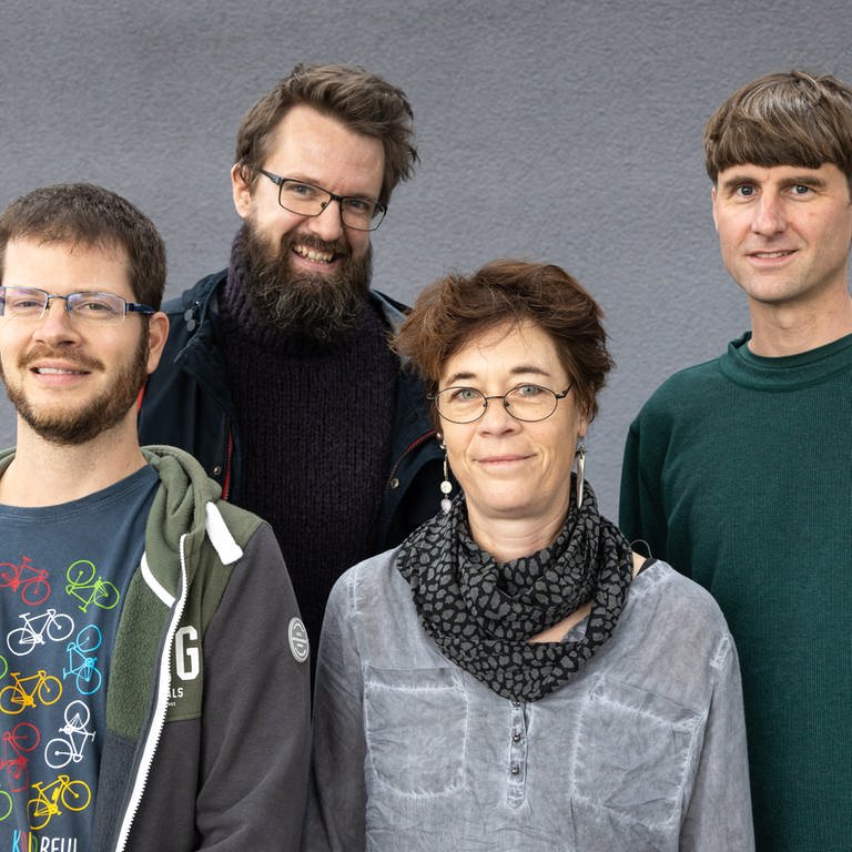 v.l.n.r: Jiří Adámek, Ladislav Źelezný, Ulrike Janssen und Marc Matter 