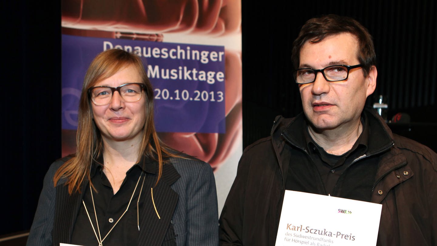Die Regisseurin Iris Drögekamp und der Schriftsteller Oswald Egger (Foto: SWR, Astrid Karger)