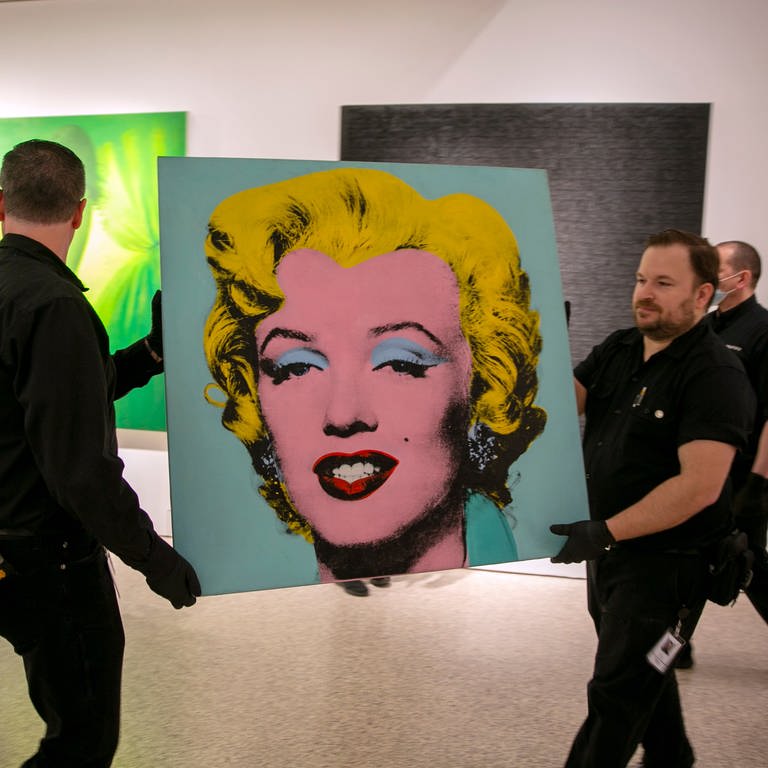 Das Bild "Shot Sage Blue Marilyn" von Andy Warhol