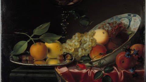 Justus Junker, Prunkstilleben mit Früchten, 1759,