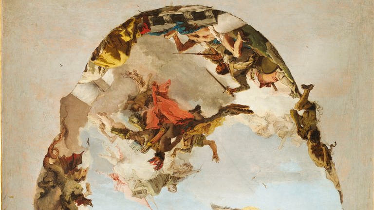 Giovanni Battista Tiepolo, Apotheose der Familie Pisani (Foto: Staatsgalerie Stuttgart / RMN-Grand Palais / Benoît Touchard)