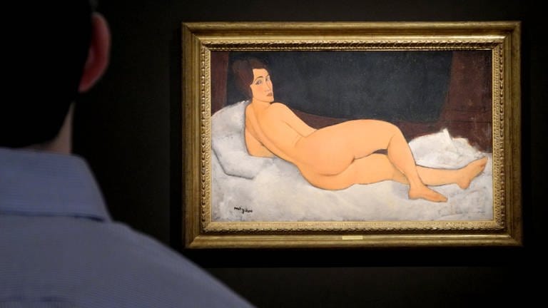 Amedeo Modigliani: Nackte liegende Frau (Foto: picture-alliance / Reportdienste, picture alliance / Johannes Schmitt-Tegge/dpa)