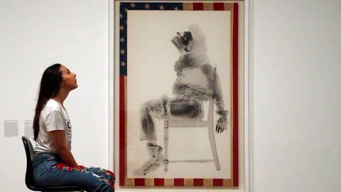 Afroamerikanische Kunst: David Hammons "Injustice Case" (Foto: picture-alliance / Reportdienste, AP Images | Frank Augstein)