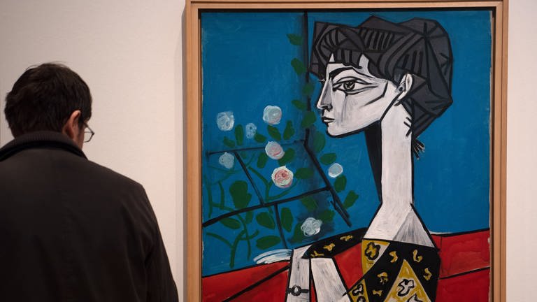 "Jacqueline mit Blumen" des Malers Pablo Picasso (Foto: picture-alliance / Reportdienste, dpa | Ralf Hirschberger)