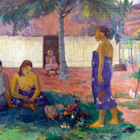 No te aha oe riri, Why Are You Angry? Paul Gauguin, 1896, Art Institute of Chicago, Chicago, Illinois, USA, North America, Archivfoto (Foto: picture-alliance / Reportdienste, Peter Barritt)