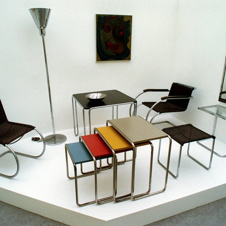 Design-Ikonen aus dem Bauhaus: Stahlrohrmöbel  (Foto: picture-alliance / Reportdienste, picture-alliance / dpa | Hirschberger)