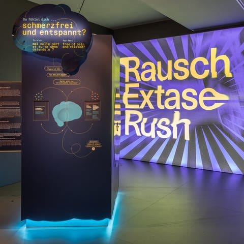 Ausstellungsansicht „Rausch – Extase – Rush“ im Historischen Museum Basel