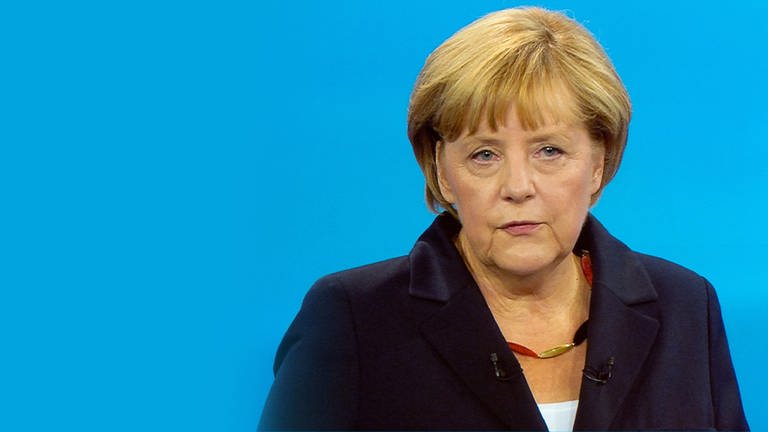 Angela Merkel im TV-Duell zur Bundestagswahl 2013
