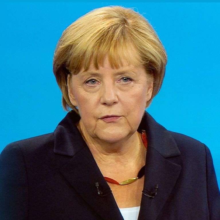 Angela Merkel im TV-Duell zur Bundestagswahl 2013 (Foto: picture-alliance / Reportdienste, picture alliance / dpa | Maurizio Gambarini)