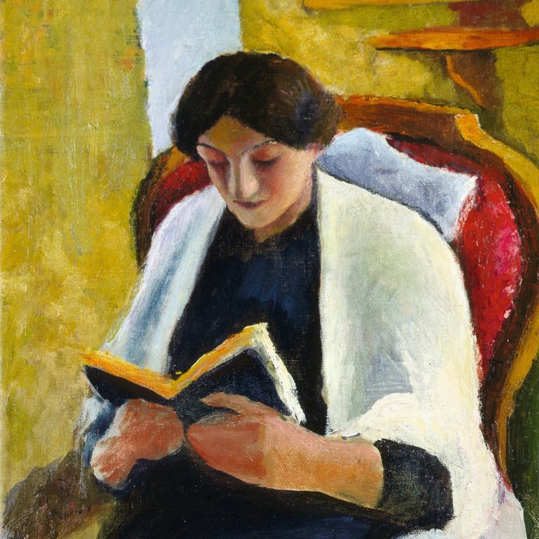 Lesende Frau von August Macke im Wilhelm-Hack-Museum Ludwigshafen