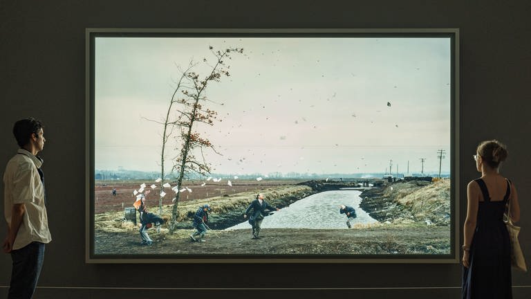Jeff Wall's A Sudden Gust of Wind (after Hokusai)