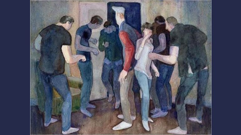 Ausstellung des Malers Arthur Metz, „Le jeune Européen“ (Foto: Pressestelle, Galerie Backnang ©Arthur Metz)