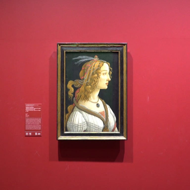 Sandro Botticelli: Weibliches Idealbildnis (ca. 1480) Städel Museum Frankfurt am Main (Foto: SWR)