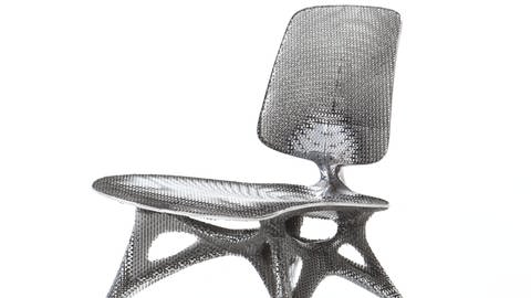 Der Aluminium-Stuhl von Joris Laarman entstand 2013 als 3-D-Druck