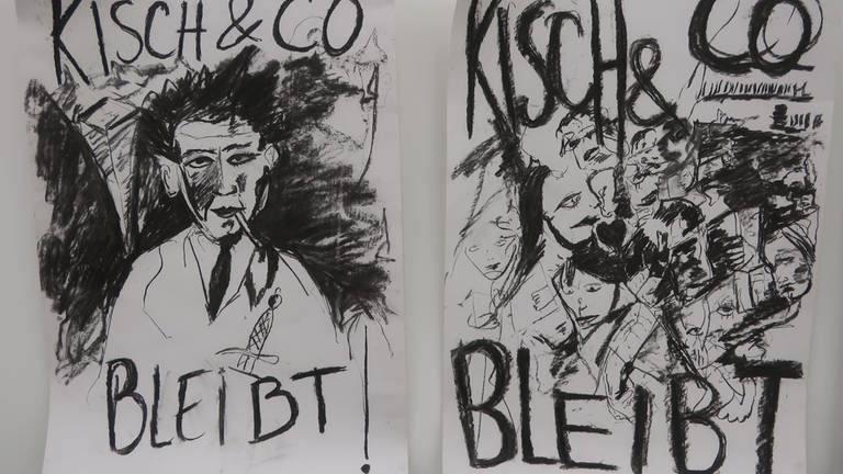 Kunden für Kisch - auch als Plakatgestalter (Foto: Pressestelle, Ernst-Ludwig Aster )
