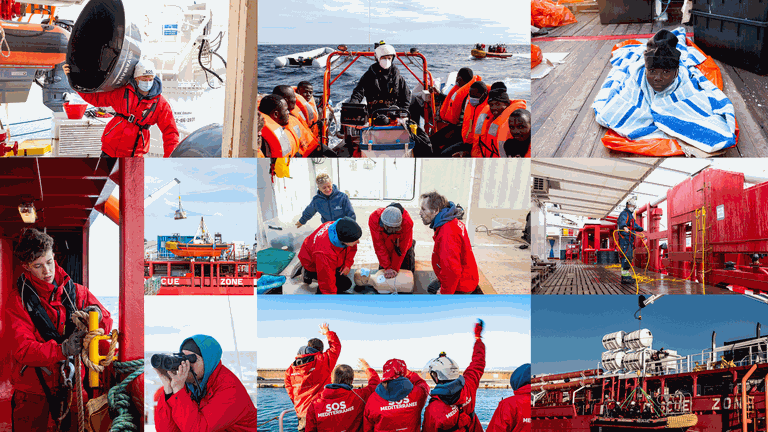 Weitere Bilder des Einsatzes der Ocean Viking (Foto: Fabian Modl)