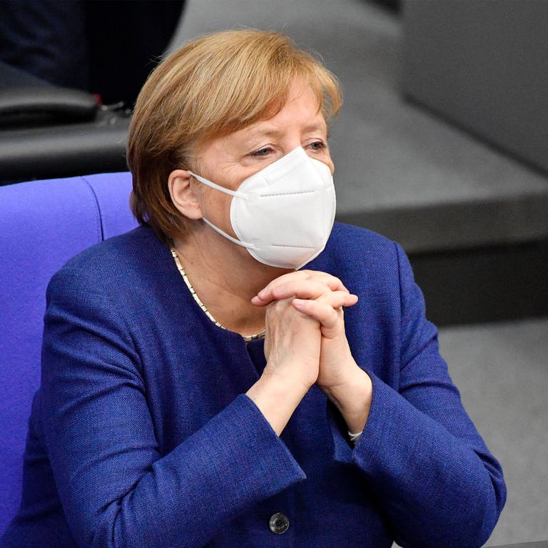 Angela Merkel in einer Sitzung des Deutschen Bundestages (Foto: IMAGO, imago images/Future Image)
