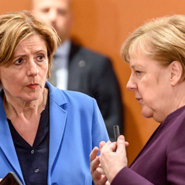 Ministerpräsidentin Malu Dreyer und Bundeskanzlerin Angela Merkel  (Foto: IMAGO, imago images/snapshot/F. Boillot)