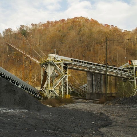 Verlassenes Kohlebergwerk in McDowell County, West Virginia