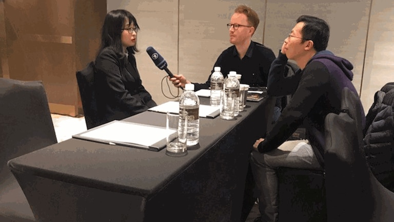 Interview mit der chinesischen Schach-Weltmeisterin Ju Wenjun während der Schach-WM in Shanghai (2020)  (Foto: SWR, Steffen Wurzel)
