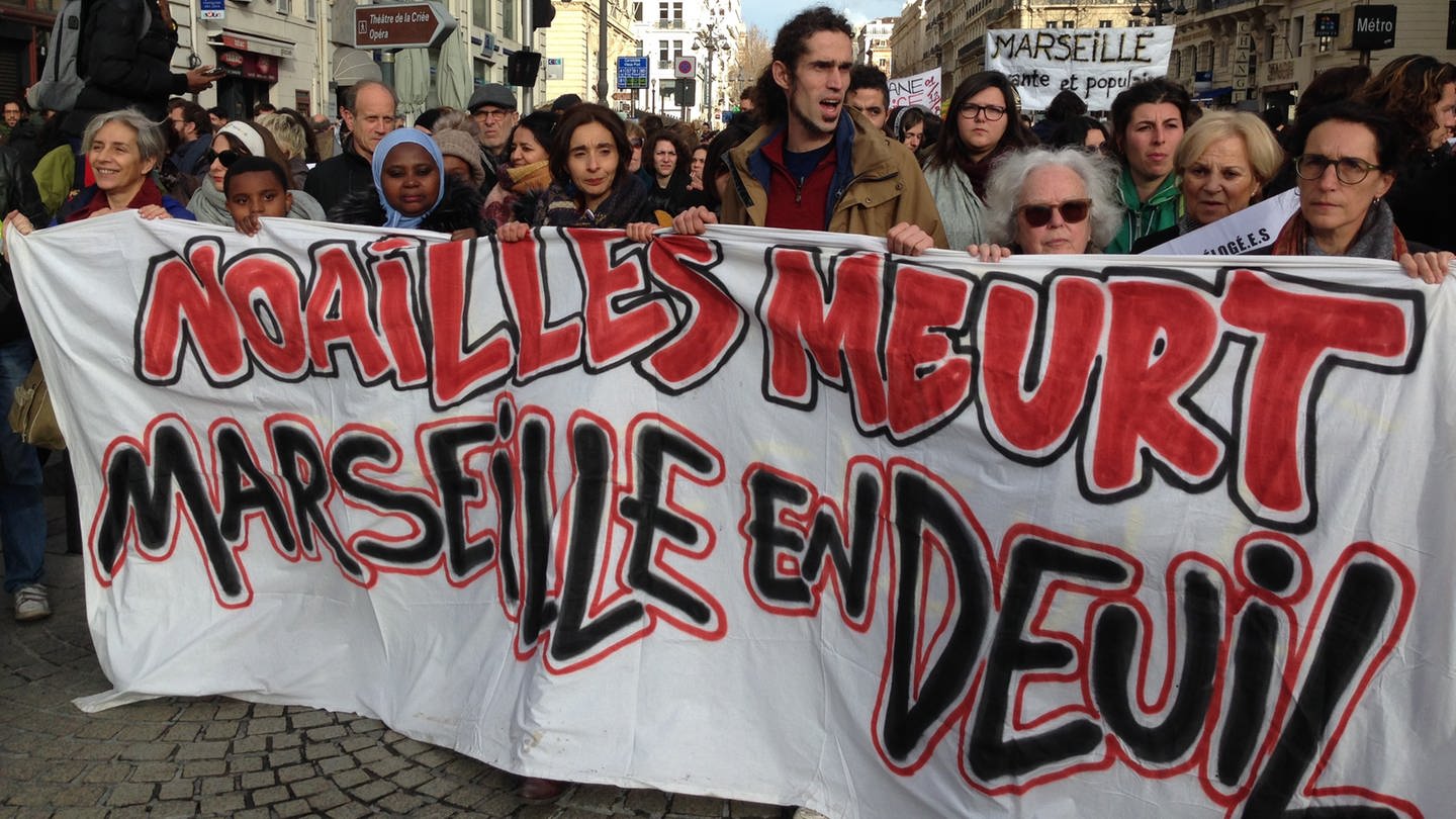 Demonstration im Marseiller Stadtteil Noailles : 