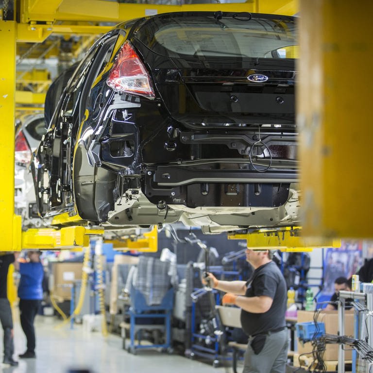 Fertigungsstrecke zur Produktion des Ford Fiesta im Ford-Werk in Koeln-Niehl (Foto: IMAGO, xFlorianxGaertnerx)