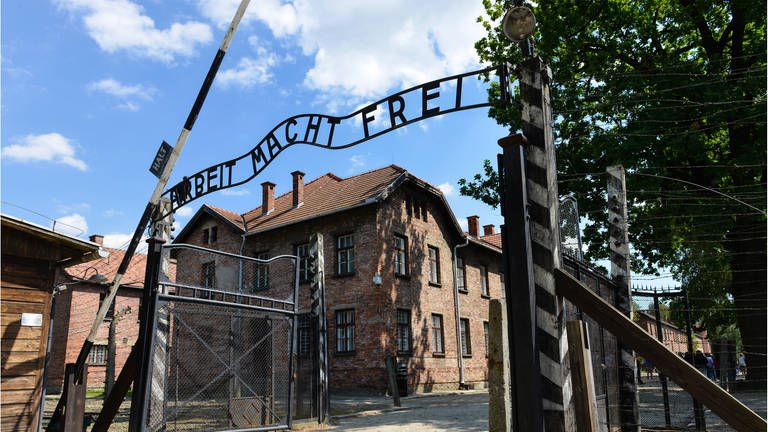 Eingangstor Konzentrationslager Auschwitz-Birkenau, Polen (Foto: IMAGO, imago stock&people/Schöning)
