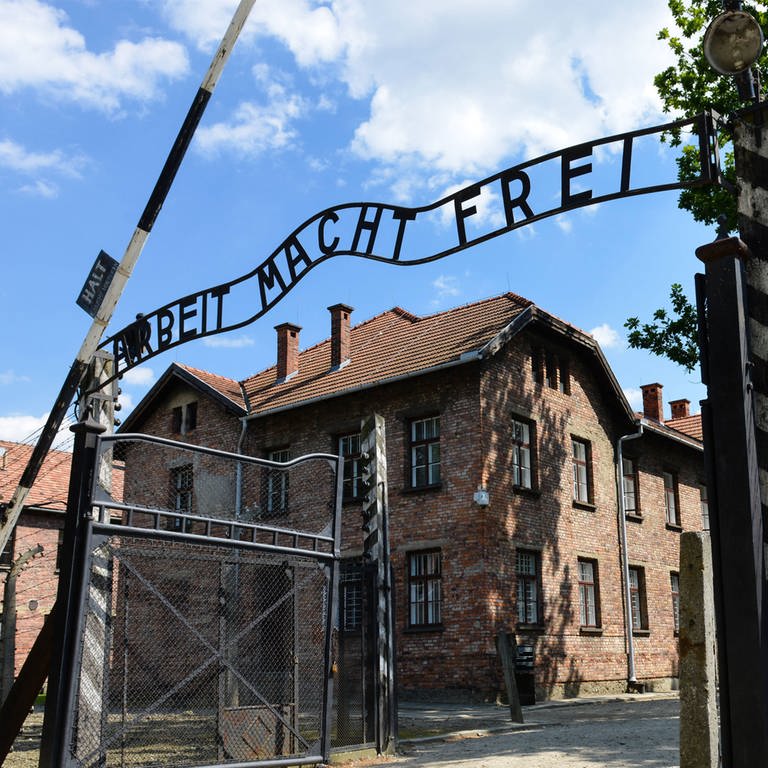 Eingangstor Konzentrationslager Auschwitz-Birkenau, Polen (Foto: IMAGO, imago stock&people/Schöning)