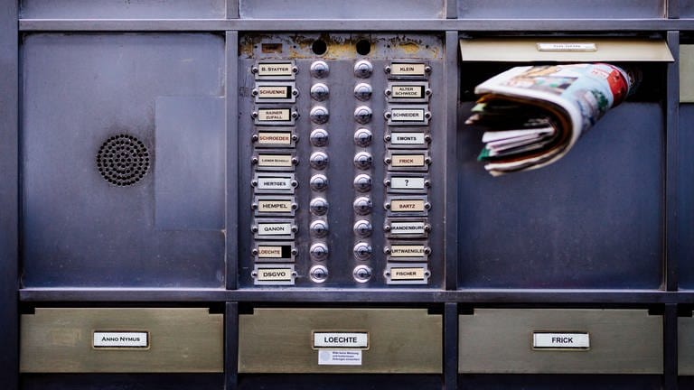 Klingelschild und Briefkästen (Foto: IMAGO, xC.xHardtx/xFuturexImage)