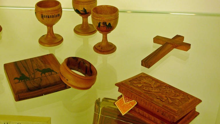 Templer-Produkte in der Ausstellung (Foto: Igal Avidan)