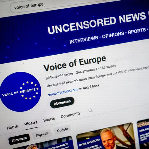 Website „Voice of Europe“ 