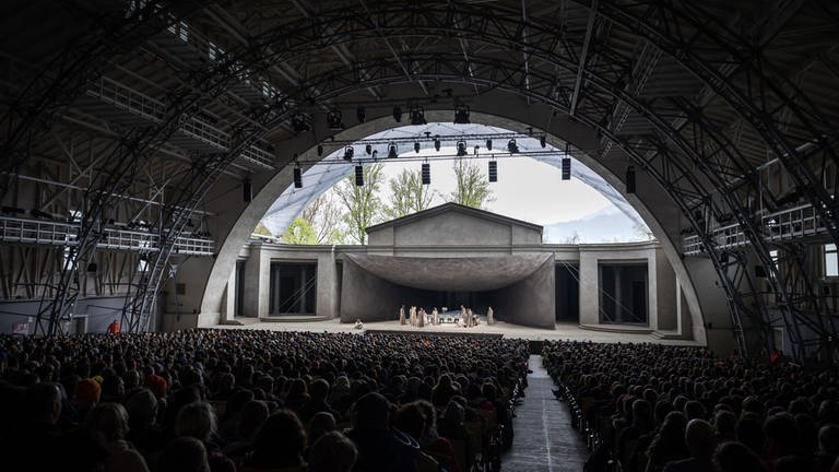 Das Passionstheater (Foto: Passionsspiele Oberammergau 2022 / Sebastian Schulte)