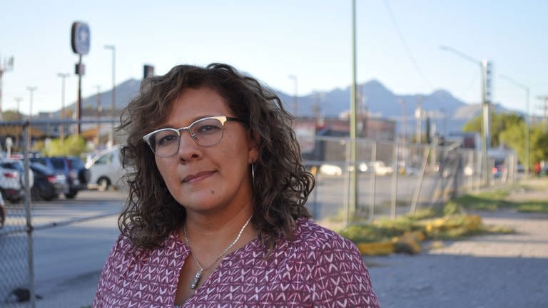 Carolina Rosas Heimpel - Veronica Corchado, Leiterin des städtischen Fraueninstituts von Ciudad Juárez (Foto: Carolina Rosas / Kathrin Zeiske)