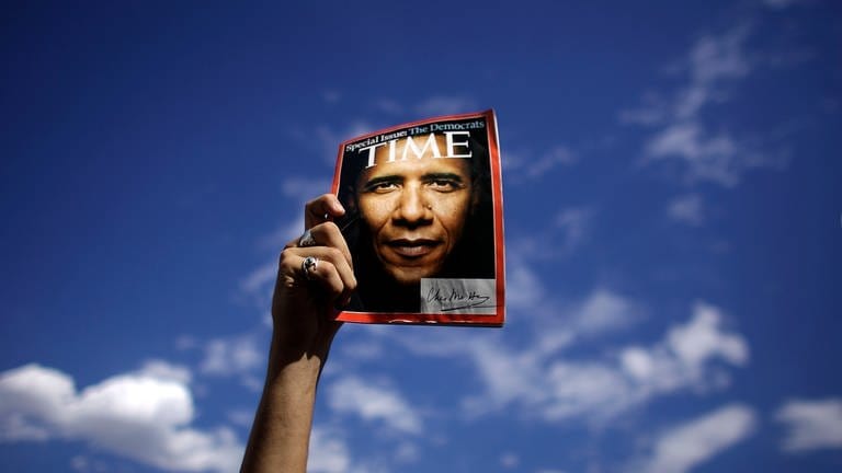 Obama Time Magazine (Foto: picture-alliance / Reportdienste, © 2008 by Michael Francis McElroy)