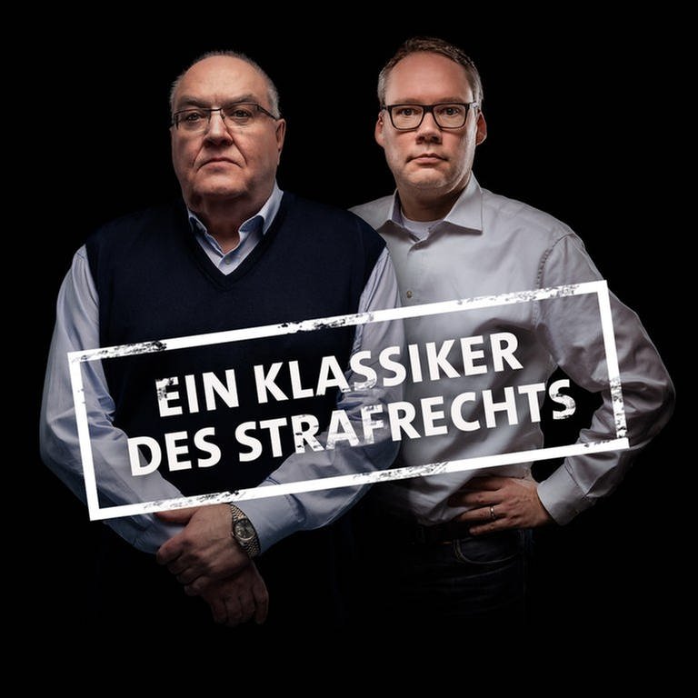 Thomas Fischer und Holger Schmidt für den Podcast "Sprechen wir über Mord?!" und die Reihe "Klassiker des Strafrechts" (Foto: SWR, Oliver Reuther)
