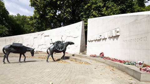 Denkmal für Tiere im Krieg London (Foto: IMAGO, IMAGO / Hoch Zwei Stock/Angerer)