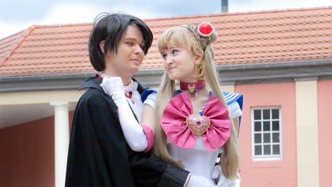 Autor Dominic Konrad (Tuxedo Mask) und Stefanie Kienast (Sailor Moon) , Connichi 2011