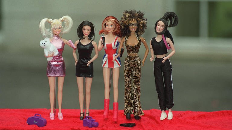 Spice Girl-Merchandise soweit das Auge reicht: Spice Girls Puppen erscheinen ebenfalls Ende der 90er Jahre auf dem Markt  