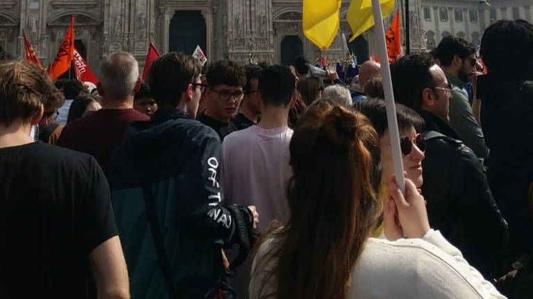 Proteste gegen rechtspopulistische Regierung Meloni in Italien