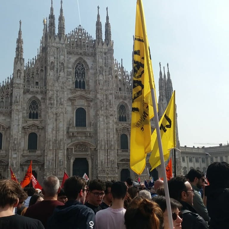 Proteste gegen rechtspopulistische Regierung Meloni in Italien (Foto: Foto: Dorette Deutsch)