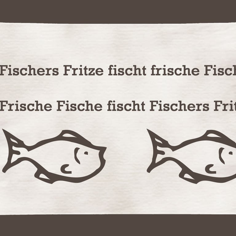 Zungenbrecher. Text von Fischers Fritze Symbolfoto (Foto: SWR, Matinee Redaktion / PRD)