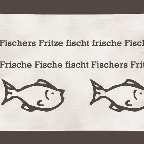 Zungenbrecher. Text von Fischers Fritze Symbolfoto (Foto: SWR, Matinee Redaktion / PRD)