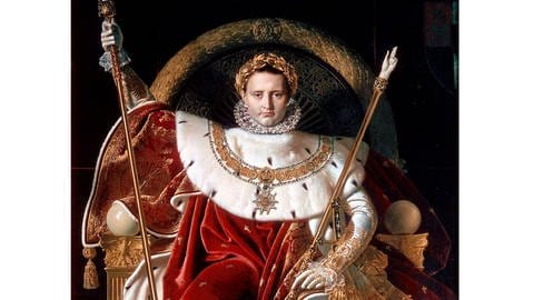 Jean-Auguste-Dominique Ingres: Kaiser Napoleons auf dem kaiserlichen Thron (1804) (Foto: IMAGO, IMAGO / Heritage Images)
